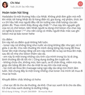 Nước hoa hồng hadalabo trẻ hóa da