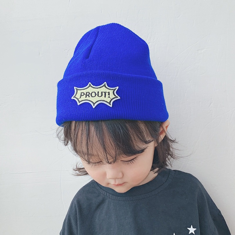 Mũ len lót nhung giữ ấm chống gió phong cách Hàn quốc cho bé
