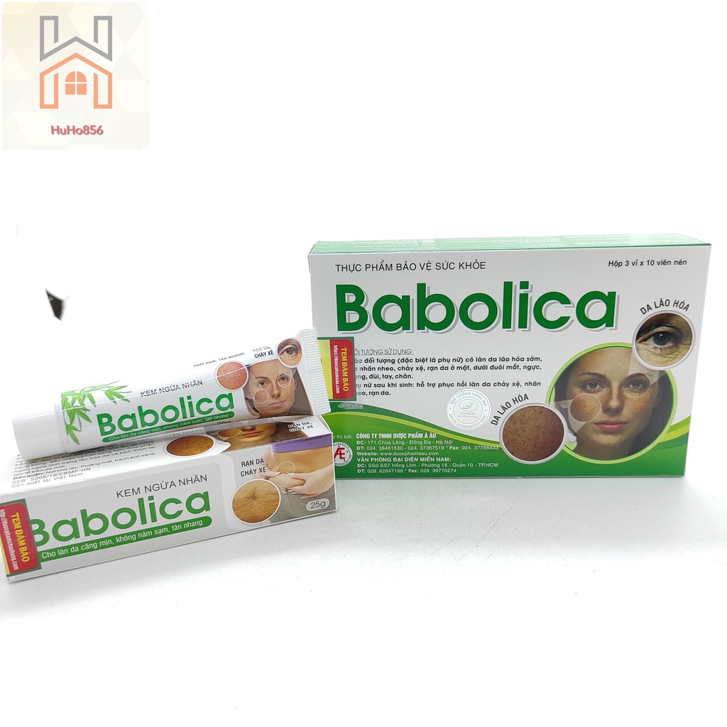 Babolica - Ngăn Ngừa và Làm Mờ Các Vết Nhăn, Rạn Thâm, Nám; Chống Rạn Da, Chảy Sệ và Lão Hóa Sau Sinh