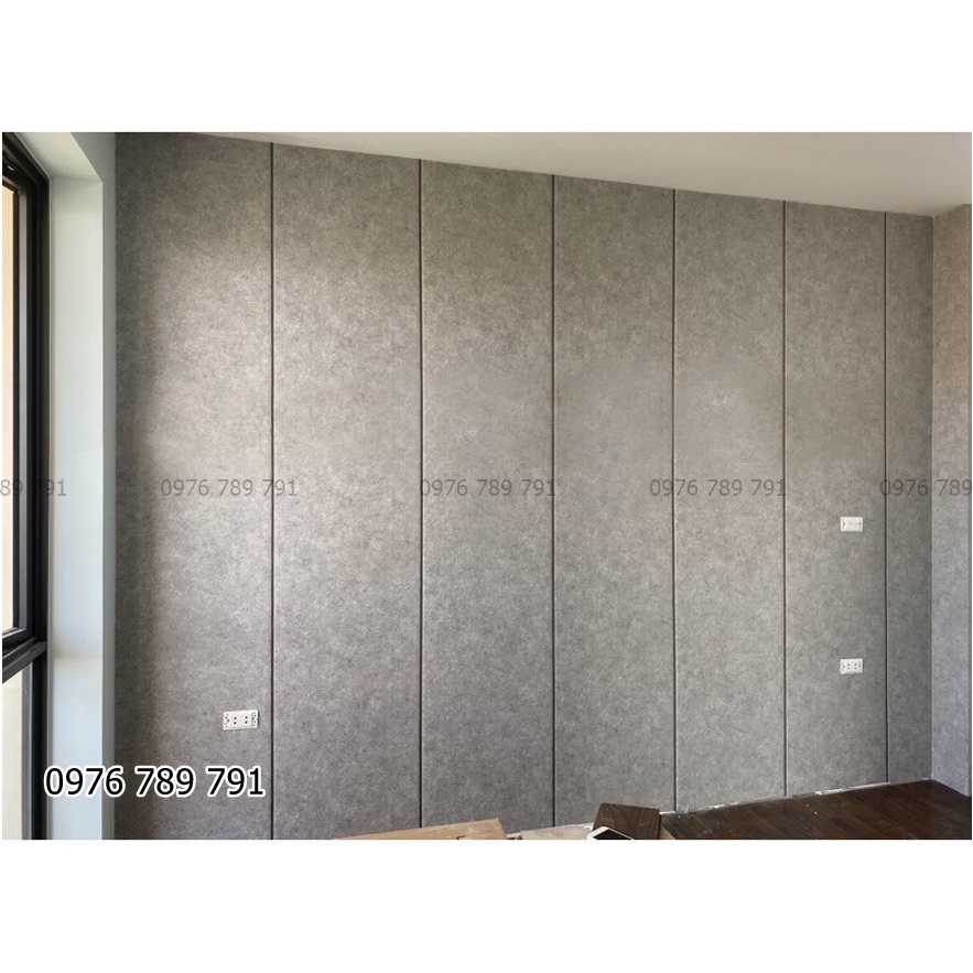 Giấy Dán Tường Giả Bê Tông Xi Măng Hàn Quốc Cho Phòng Ngủ Lụa Không Keo ODINX