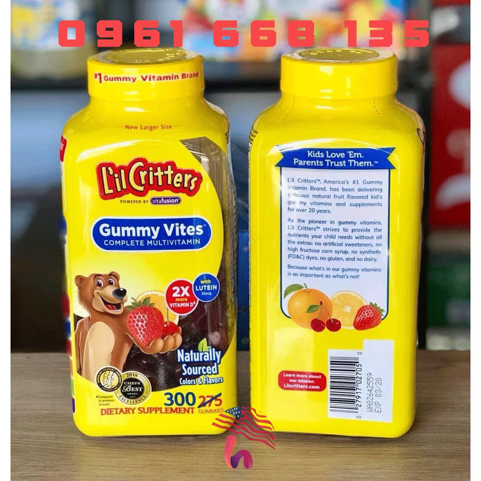 Kẹo Dẻo Gấu Gummy Vites 300 Viên