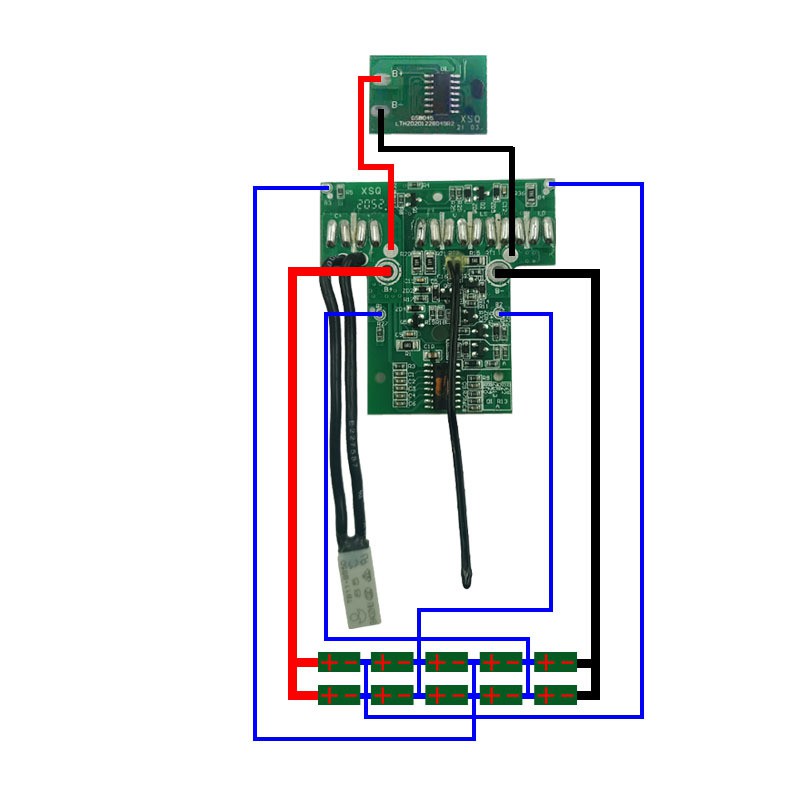 Mạch bảo vệ pin Hitachi 5S 18V Zin, nhận sạc zin.