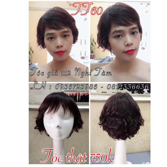 Tóc nguyên đầu làm từ tóc thật
