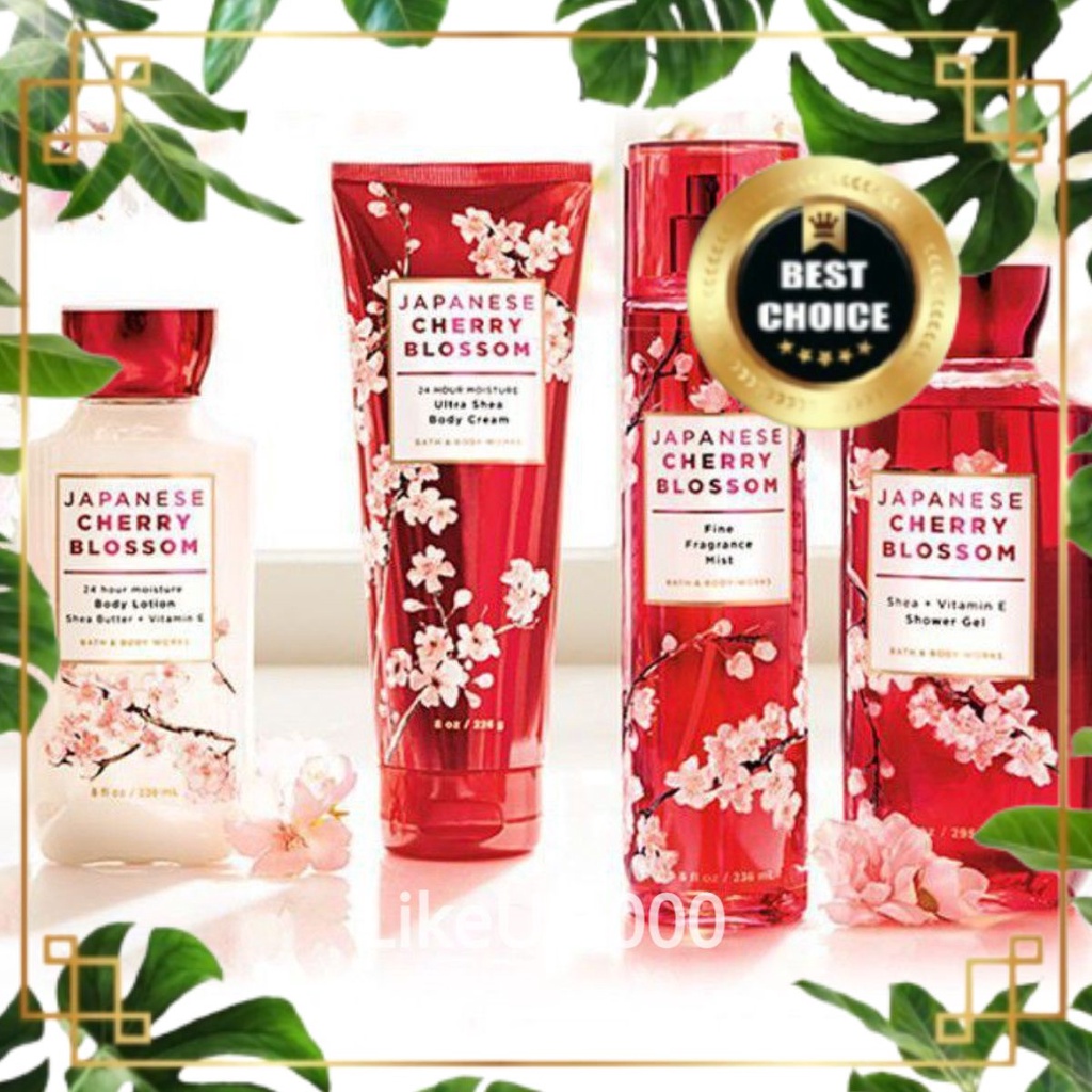 👑 Xịt Thơm Toàn Thân Bath And Body Works Body Mist JAPAN Cherry Blossom