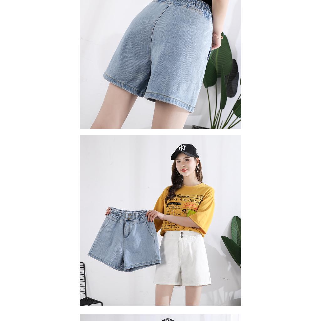 Quần Short Ống Rộng Lưng Thun Cho Nữ