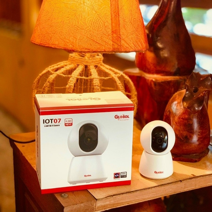 Camera IP Wifi PTZ,  Camera IP Wifi Global IOT-07 2.0Mp 1080p Có Báo Động, Quay Quét 360 Độ