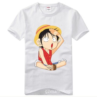 Áo thun anime Luffy Trắng