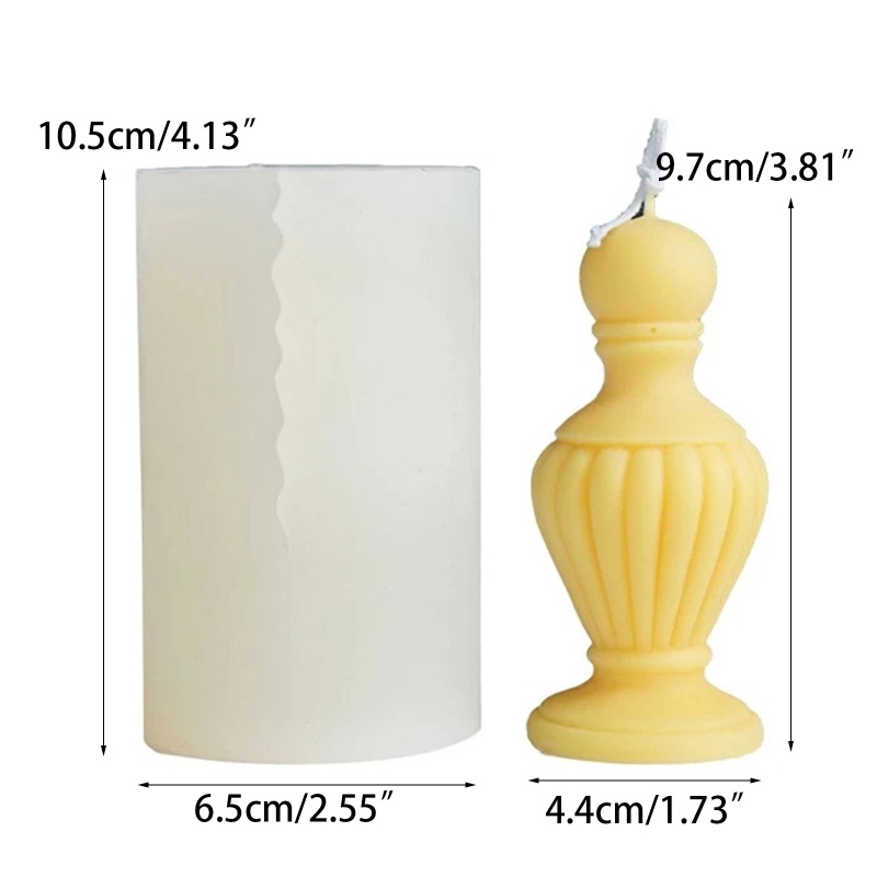 Khuôn Silicone Làm Nến DIY Hình Lọ Hoa Xinh Xắn