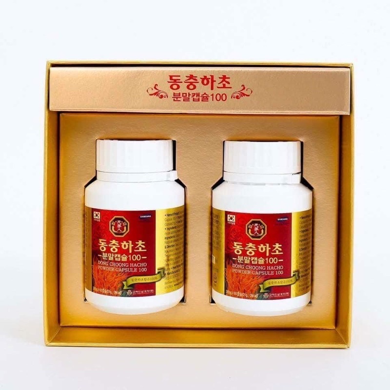 Viên đông trùng hạ thảo Bio Hàn Quốc Hộp 2 lọ 120 viên