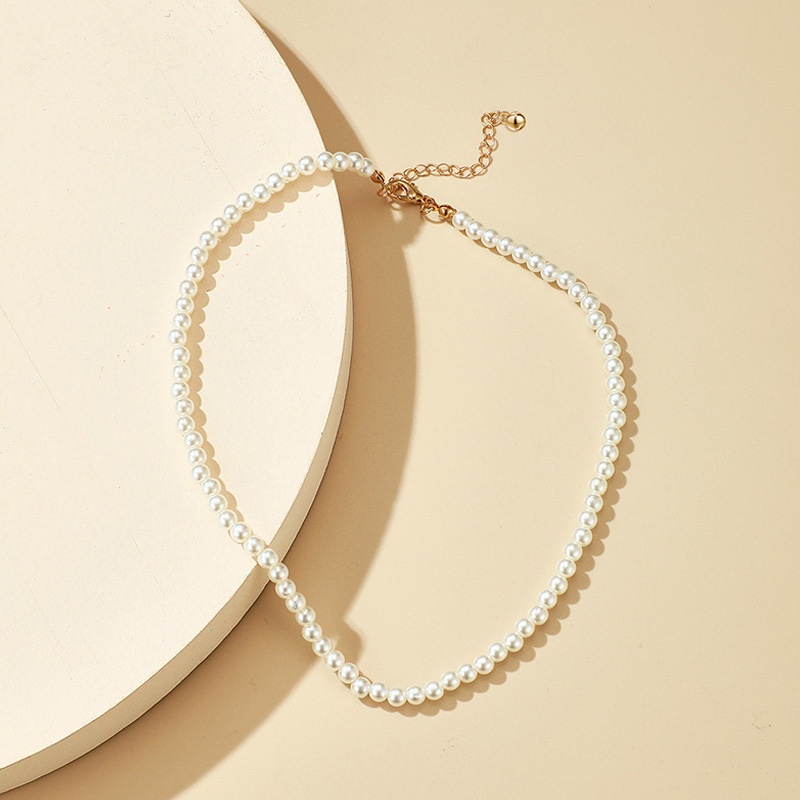 Vòng cổ choker đính ngọc trai thanh lịch thời trang dành cho nữ