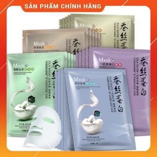 Mặt nạ giấy dưỡng da mụn cấp ẩm thải độc tơ tằm one spring silk mask - mn.os