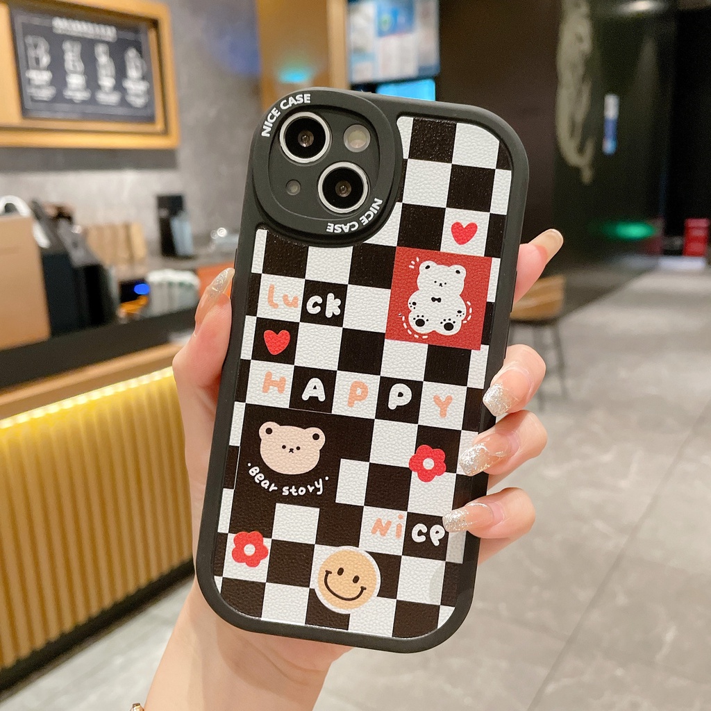 Ốp lưng iphone họa tiết Caro in hình Hổ và Gấu 6/6s/6plus/6splus/7plus/8plus/x/xsmax/11/11promax/12/12promax/13/13promax
