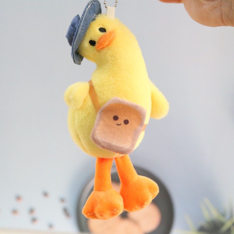 Móc Khóa Vịt Nhồi Bông Xinh Xắn Dễ Thương