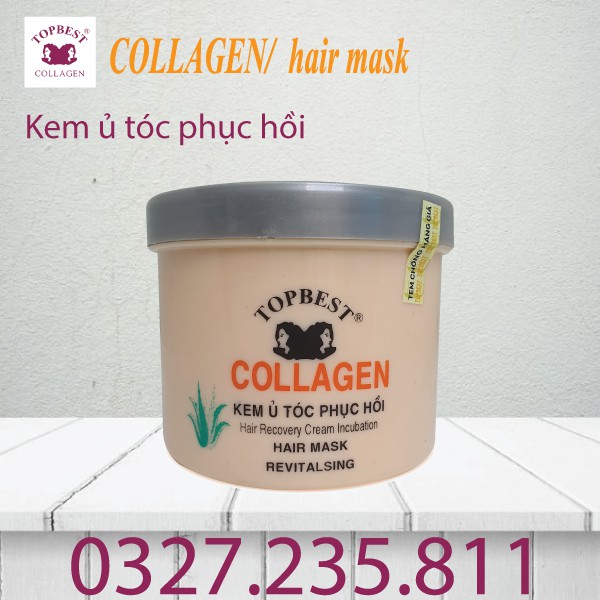 Kem ủ - hấp tóc phục hồi TopBest Collagen 500ml