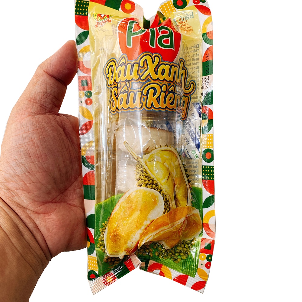 Combo 8 bịch  Bánh pía mini chà bông phô mai, đậu xanh sầu riêng, cơm dừa sữa, kim sa sữa tươi Mỹ Ngọc