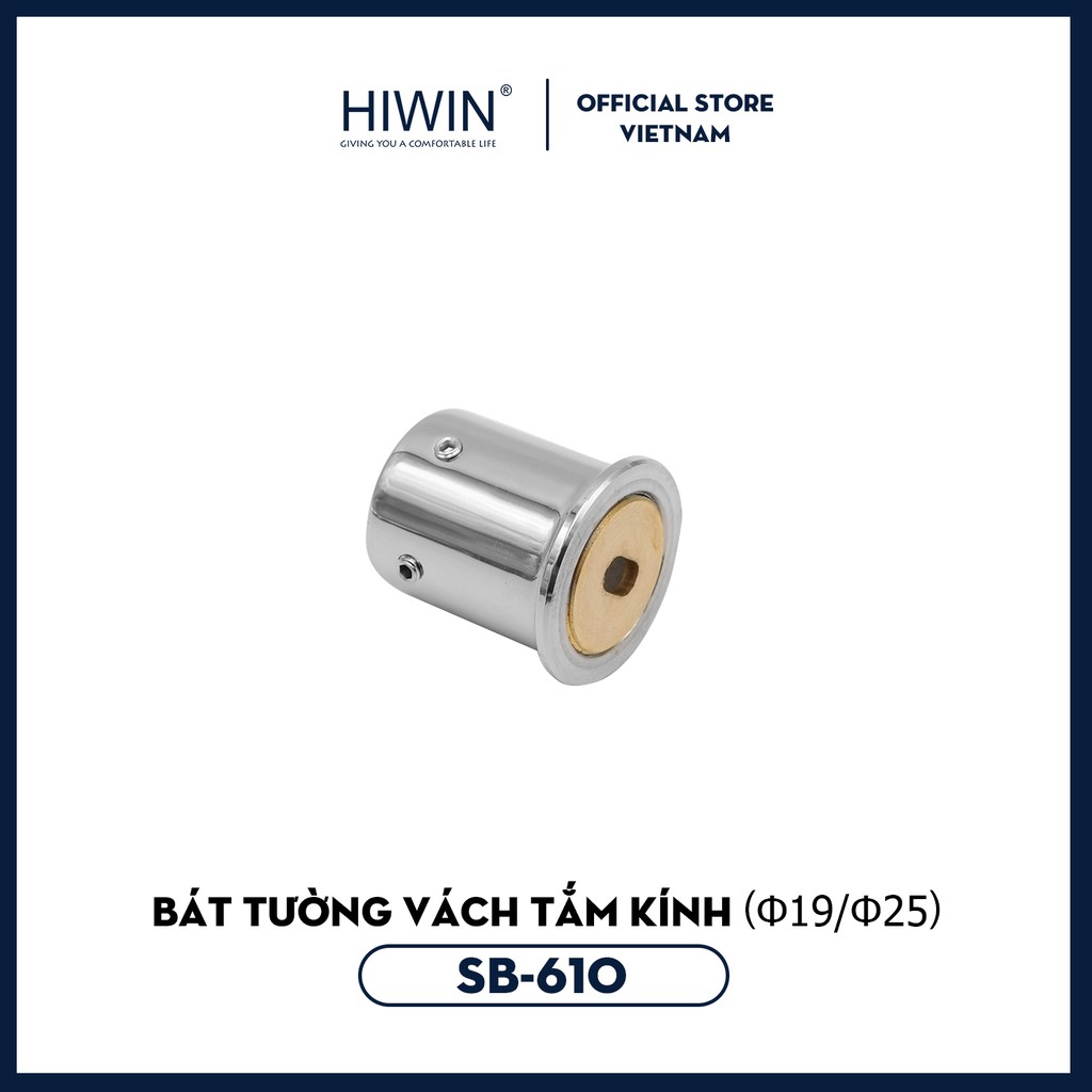 Bát tường vách tắm kính inox 304 Hiwin SB-610 mặt gương cao cấp