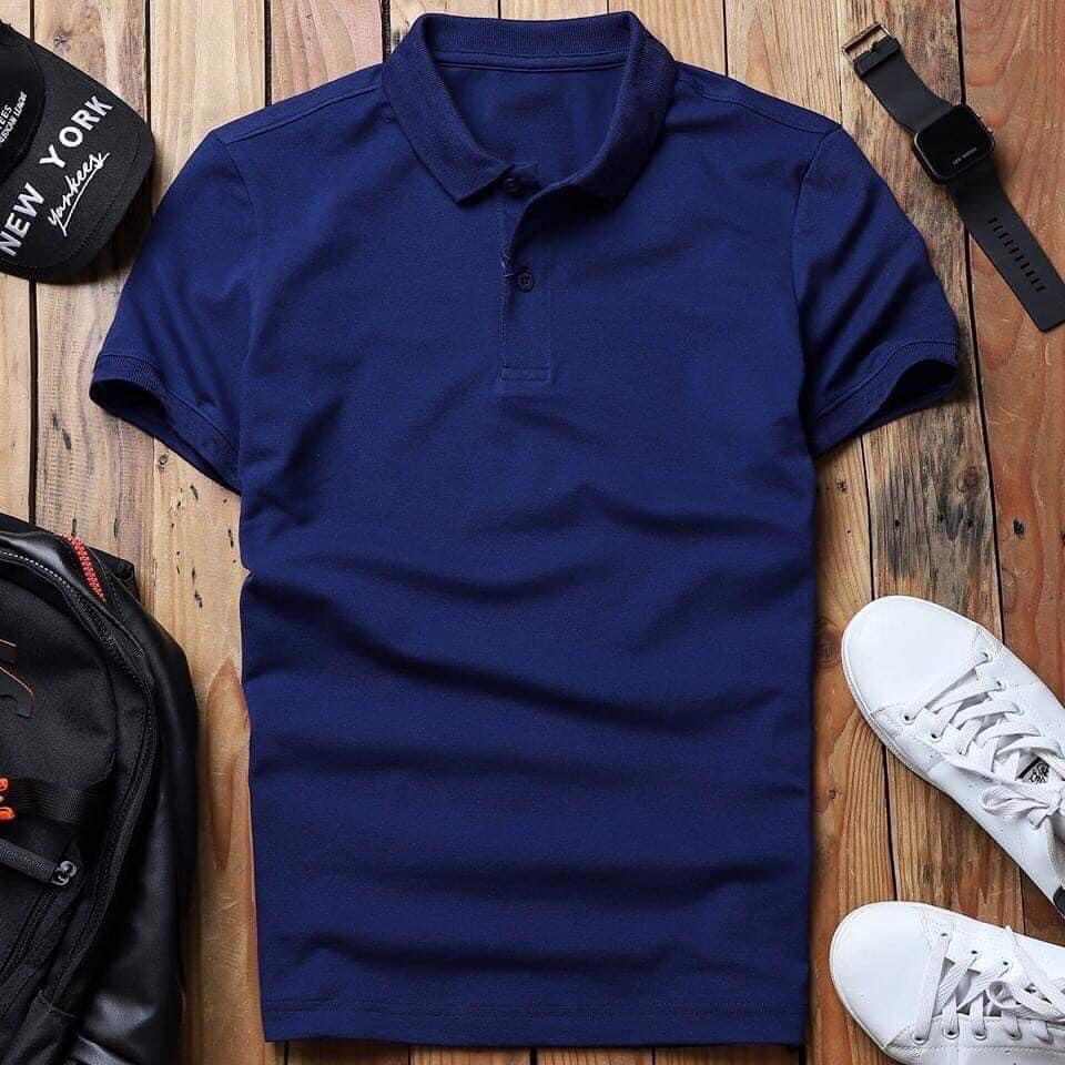 Áo polo nam có cổ trơn,giá rẻ, đẹp, có đủ màu đen, trắng, xanh than, xám, chất liệu cá sấu, size áo đủ kí | BigBuy360 - bigbuy360.vn