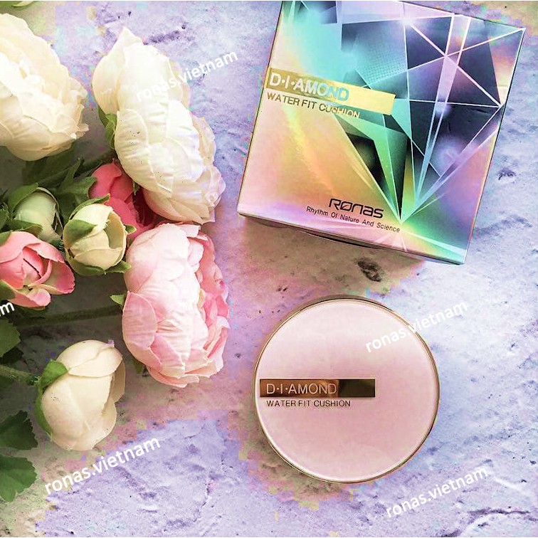 [Ronas Official] 로나스 PHẤN NƯỚC CAO CẤP D-I-AMOND WATER FIT CUSHION RONAS