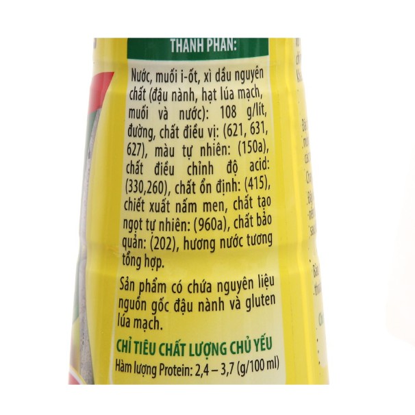 Nước Tương Đậu Nành Lên Men Tự Nhiên Nam Dương Chai 280ml