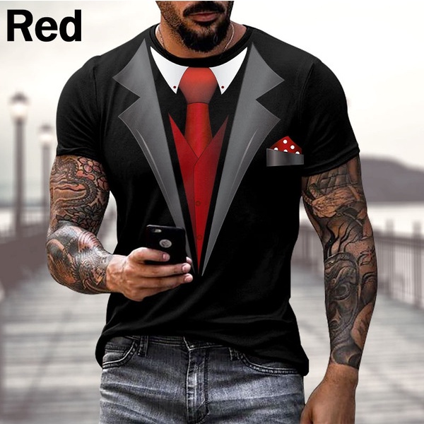 Áo Thun Ngắn Tay In Hình 3D Thời Trang Dành Cho Nam