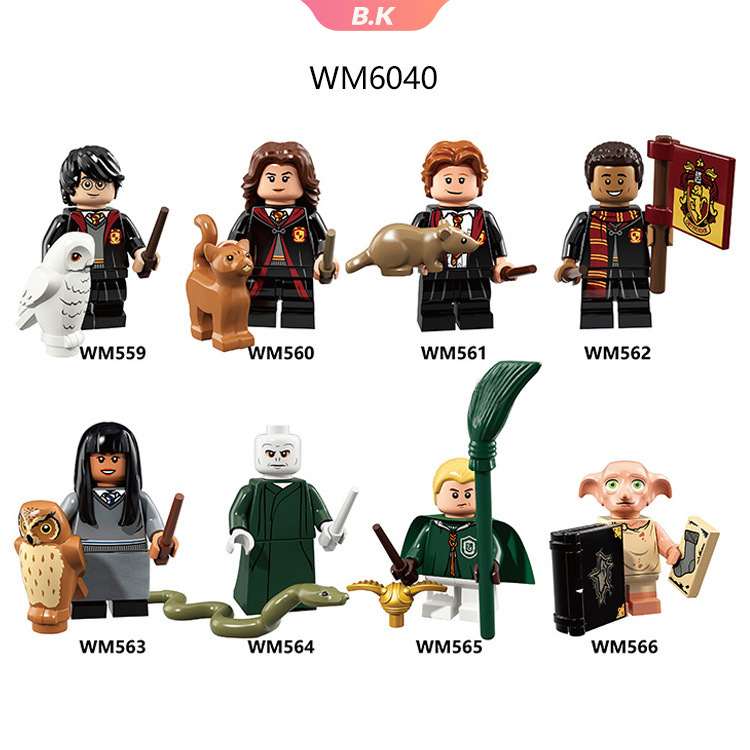 Bộ Đồ Chơi Lego Xếp Hình Harry Potter Hermione Ron Dean Vui Nhộn Wm6040 Wm559-Wm566