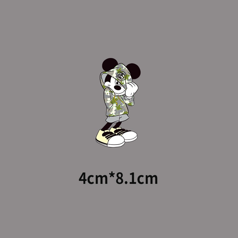 Miếng Dán Ủi Quần Áo Hình Vịt Donald/Chuột Mickey Minnie