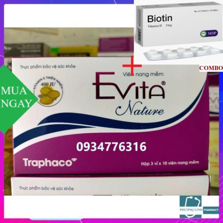 Combo Biotin 5mg+ EVITA NATURE