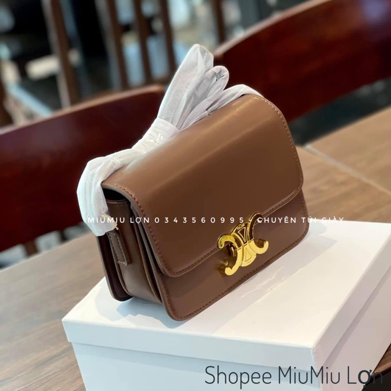 TÚI CE.Li.Ne VUÔNG DA TRƠN KHOÁ X   IB TRƯỚC