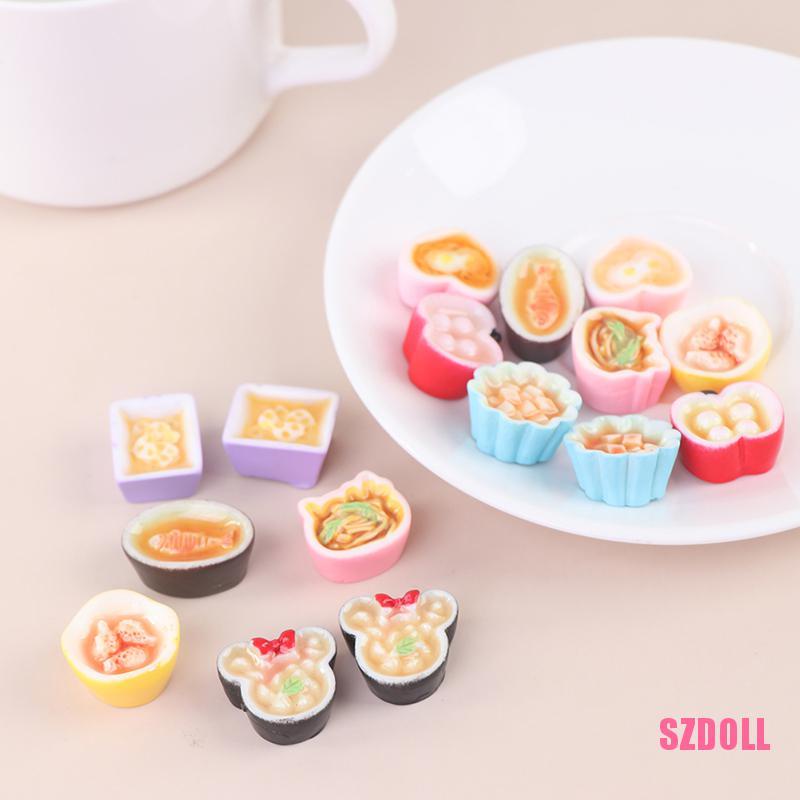 Set 2 Mô Hình Thức Ăn Bằng Nhựa Dùng Để Trang Trí Nhà Búp Bê