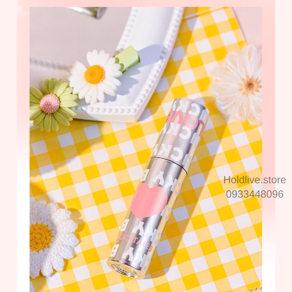 Son bóng tint Gogo tales Lucky may mắn Pink Rippling GT340 son gogotales trái tim lên màu chuẩn lì mỏng nhẹ mọng môi