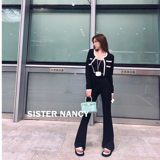 LALISAS Áo cardigan Dệt Kim Phong Cách Thời Trang Hàn Quốc Dành Cho Nữ