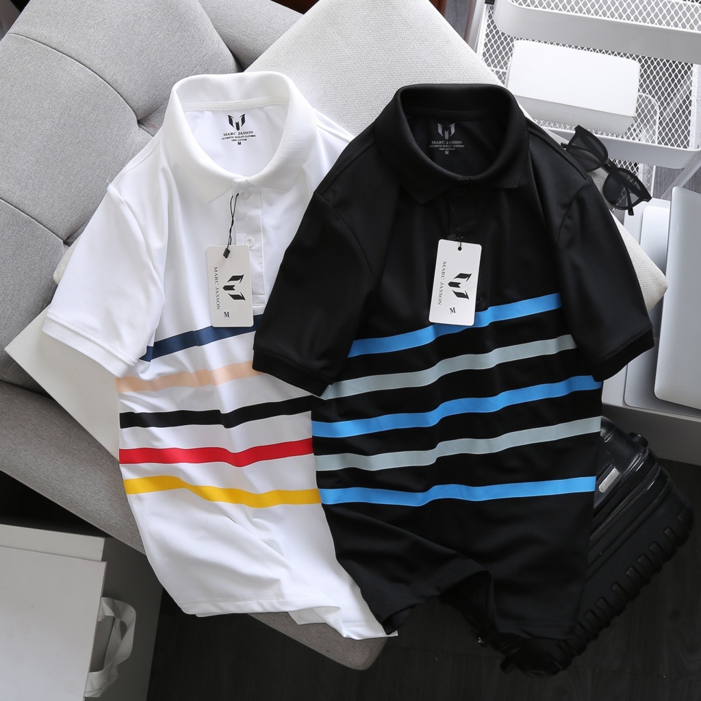 Áo thun polo nam cổ bẻ tay ngắn viền bo tay MARC TEXAS