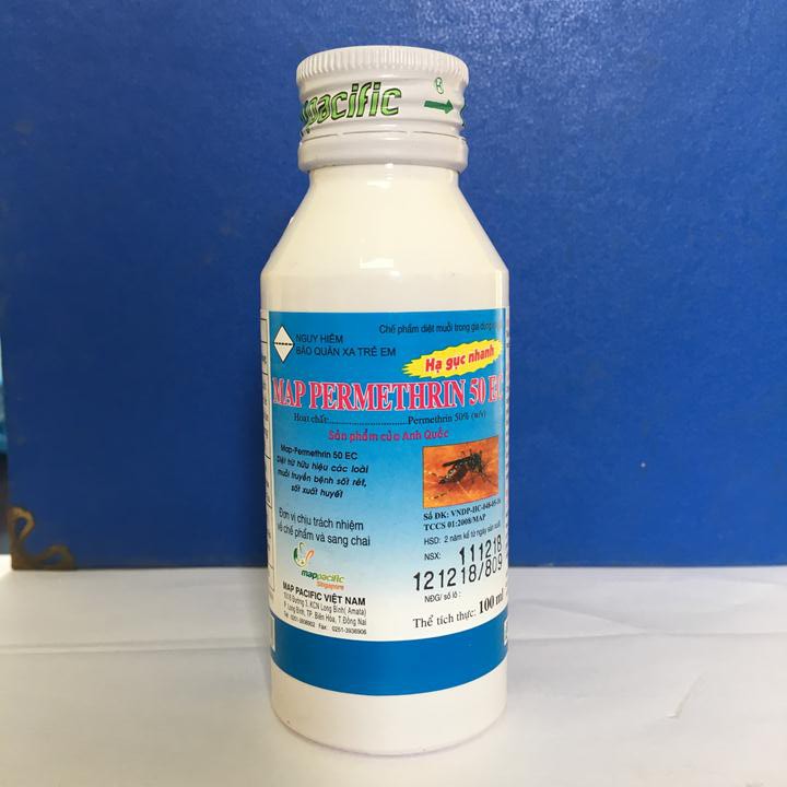 Chế phẩm trừ muỗi Map Permethrin 50EC chai 100ml