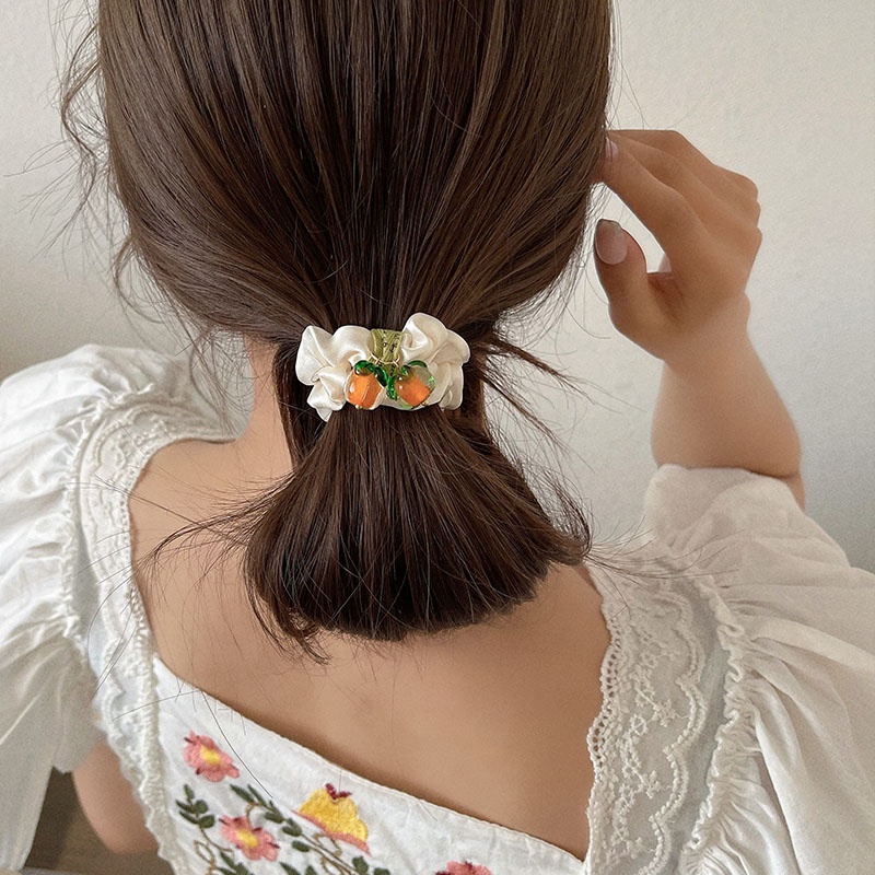Dây buộc tóc hình trái cây dễ thương xinh xắn