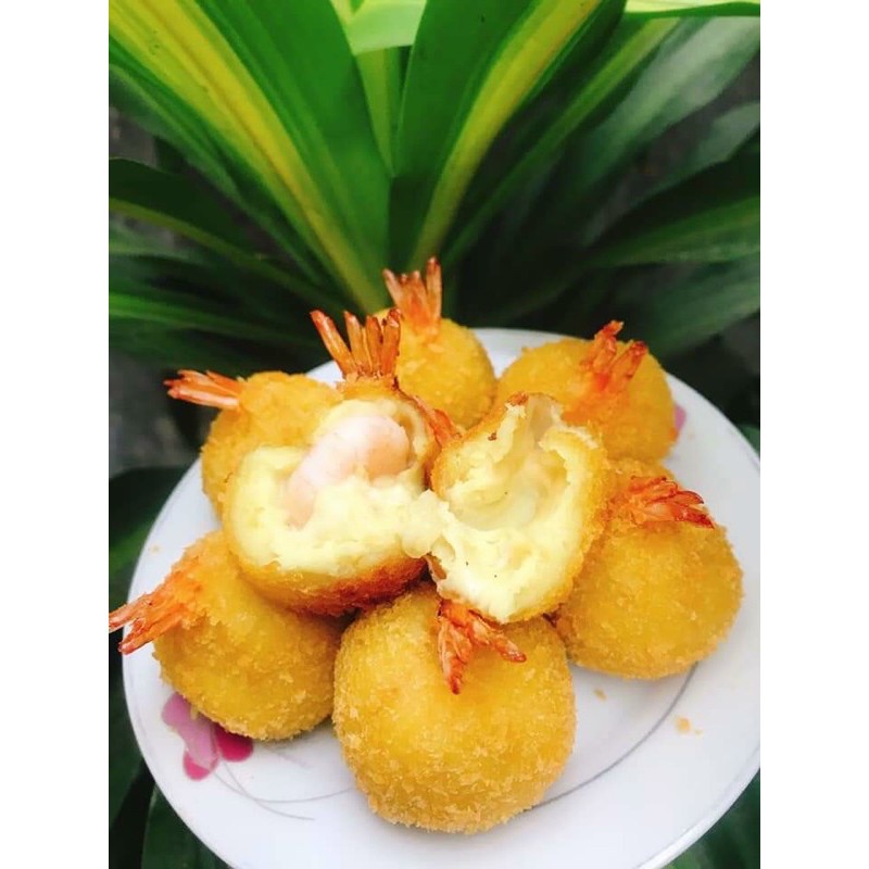 Tôm viên tuyết hoa nhân fomai khay 12 con