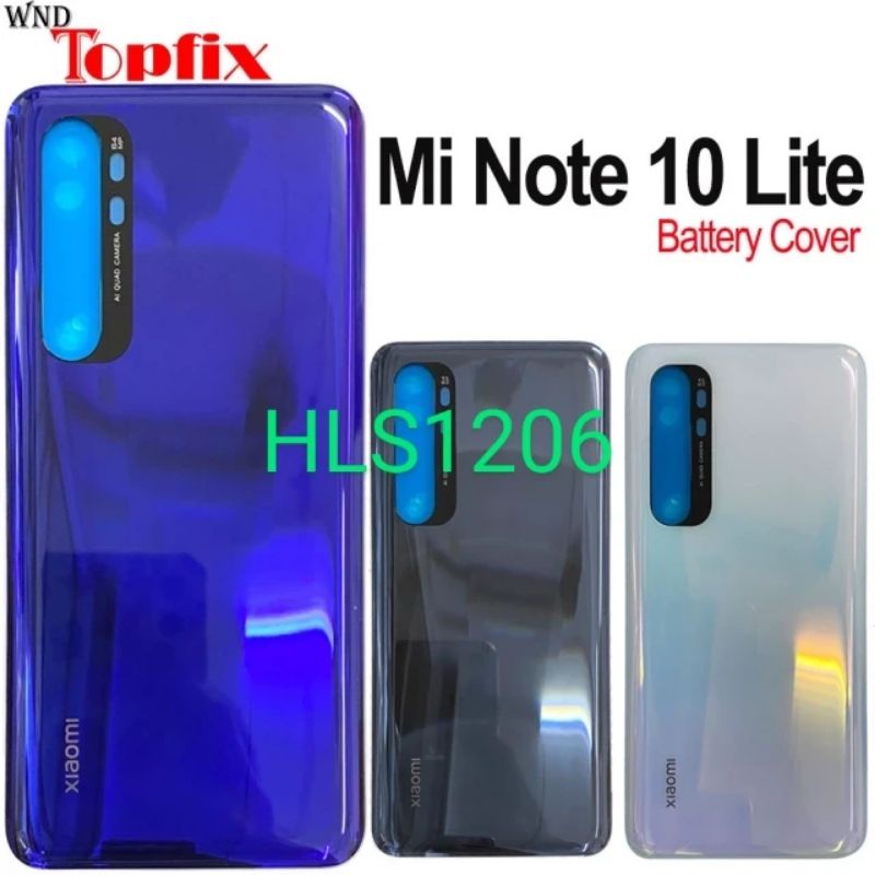 Nắp kính lưng xiaomi Note 10 Lite có màu trong xuốt