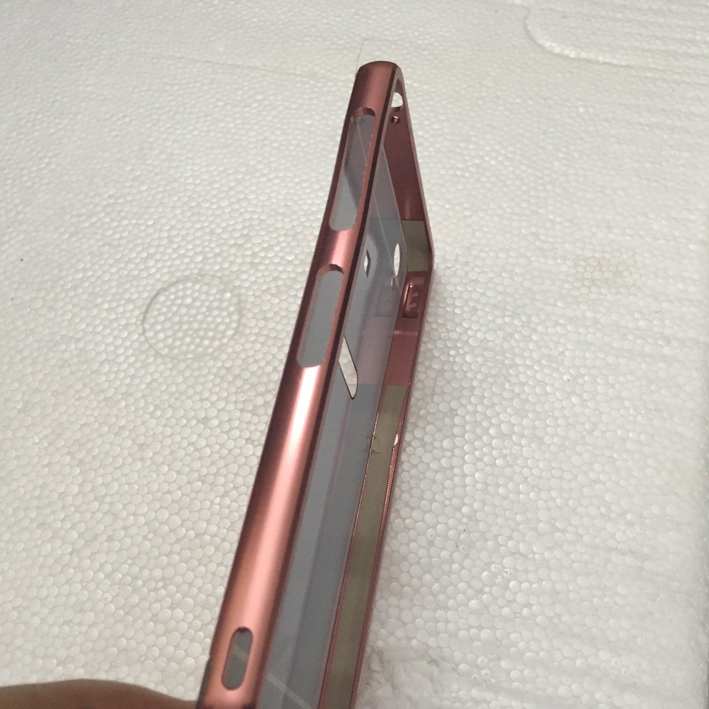 Sony Z3 - Ốp lưng điện thoại nắp tráng gương viền hợp kim
