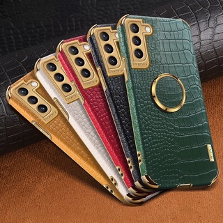 Ốp lưng galaxy s21 fe, s20 fe, s21,s21 plus, s21 ultra giả da thời trang + vòng iring