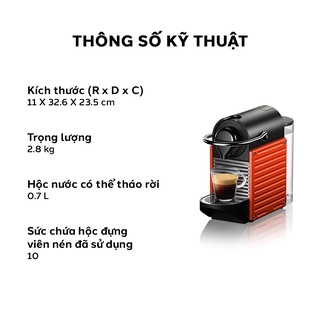 Máy pha cà phê viên nén Nespresso Pixie Đỏ