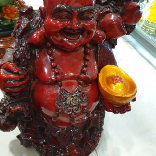 Tượng di lặc bằng bột đá cao 39cm