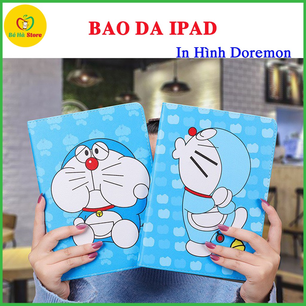 Bao Da iPad in hình Doremon - Bao da iPad Mini 1/2/3, iPad 2/3/4, iPad Air 1/2, iPad 2017/2018, iPad Pro 9.7 inch | BigBuy360 - bigbuy360.vn