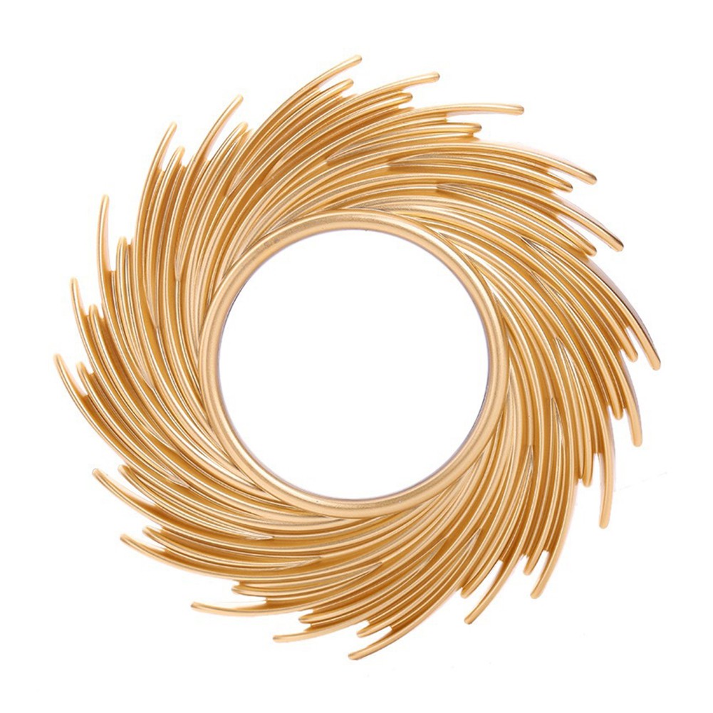 Gương treo tường 10&quot; họa tiết mặt trời dùng trang trí độc đáo