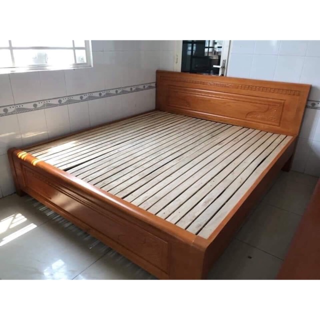 Giường ngủ gỗ sồi 1m8x2m