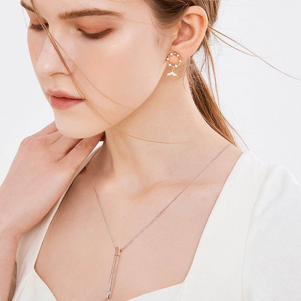 JUNE Vòng cổ Mặt Nước Hoa May Mắn Thời Trang