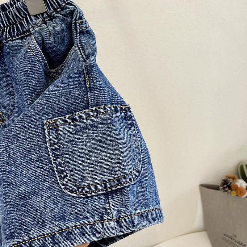 Quần Short Denim Kiểu Hàn Quốc Thời Trang Mùa Hè Cho Bé Trai Từ 3-7 Tuổi