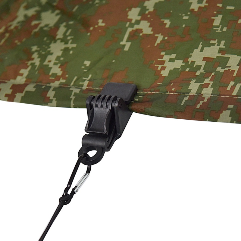 Set 5 Kẹp Mái Hiên Kèm Móc Carabiner Chịu Được Sức Nặng Tiện Dụng