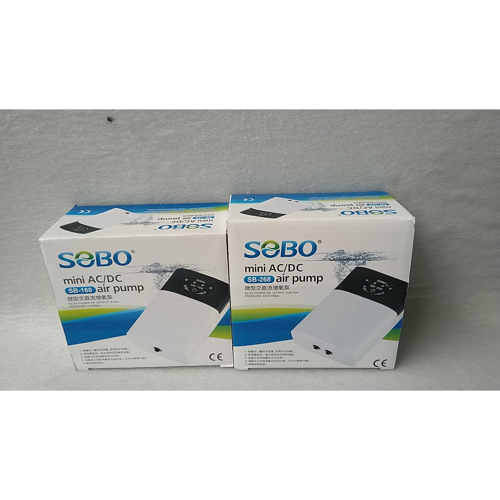 Máy sủi khí Oxy tích điện SOBO dùng cho hồ cá .