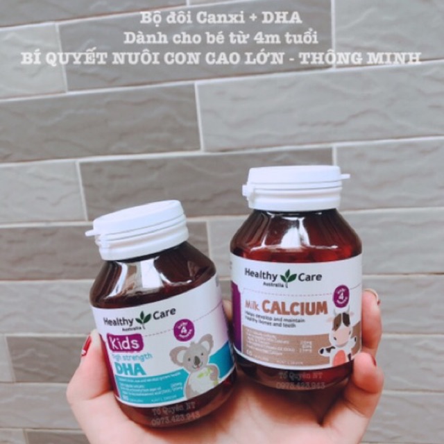 DHA / CANXI HEATHY CARE MẪU MỚI NHẤT