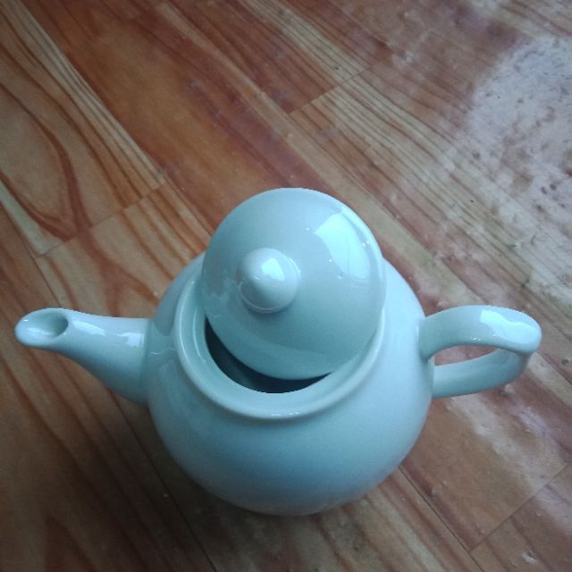 [Gốm sứ] Bình trà bầu nhỏ sứ trắng cao cấp