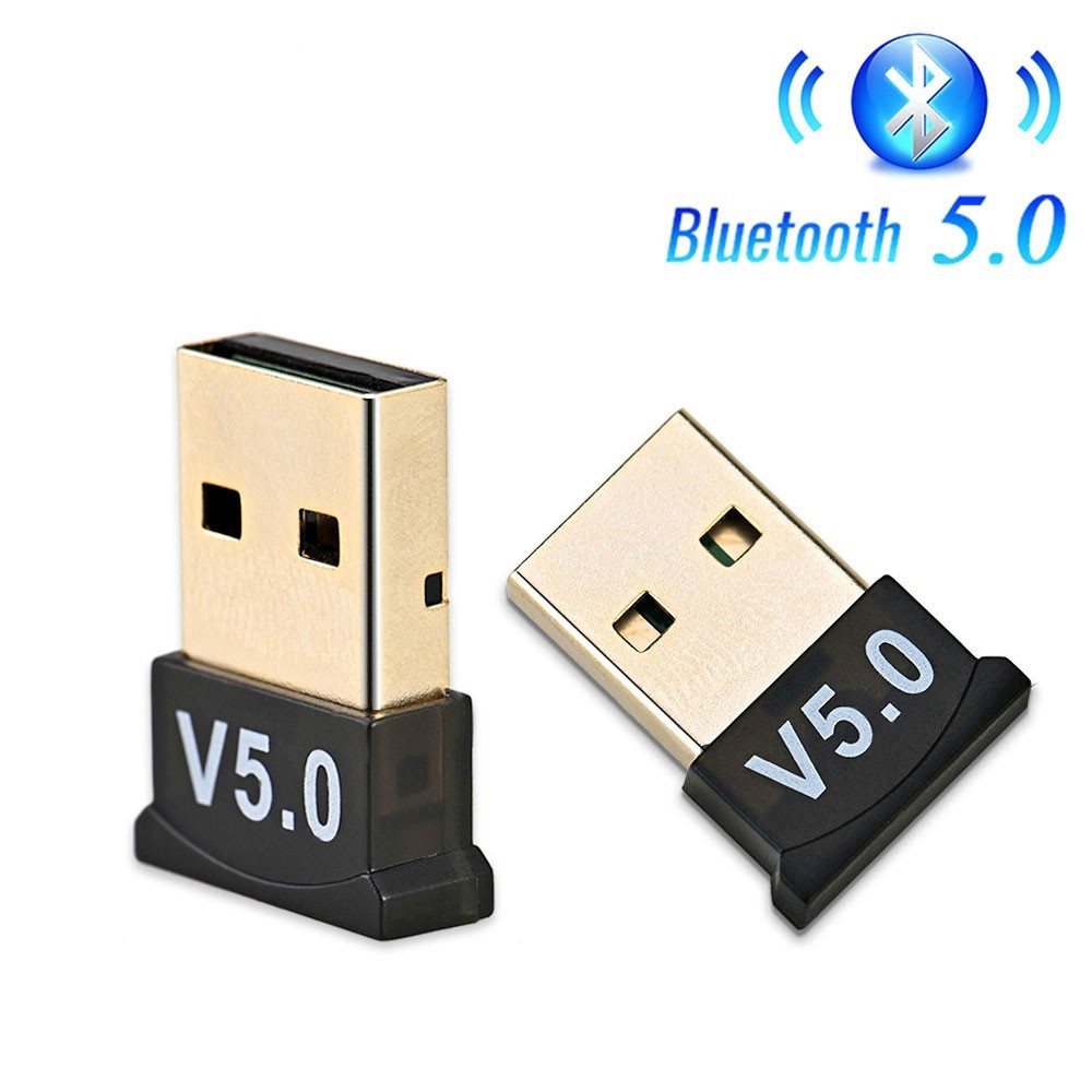 USB Bluetooth 5.0 CSR cho máy tính laptop tạo kết nối không dây LOẠI TỐT bắt sóng cực khỏe 10-20 mét tặng đĩa cài